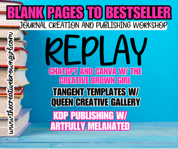 RECORDING Blank Pages to Bestsellers: A Journal Publishing Party – The  Creative Brown Girl Shop