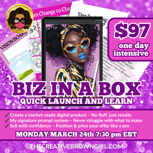 BIZ IN A BOX: QUICK LAUNCH AND LEARN