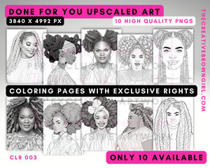 CLR003 | PLR (Private Label Rights) Done For You Coloring Pages (LIMITED QUANTITY)