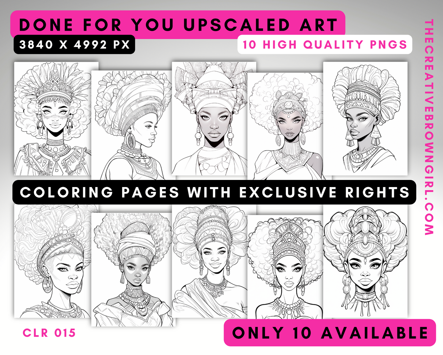 CLR015 | PLR (Private Label Rights) Done For You Coloring Pages (LIMITED QUANTITY)