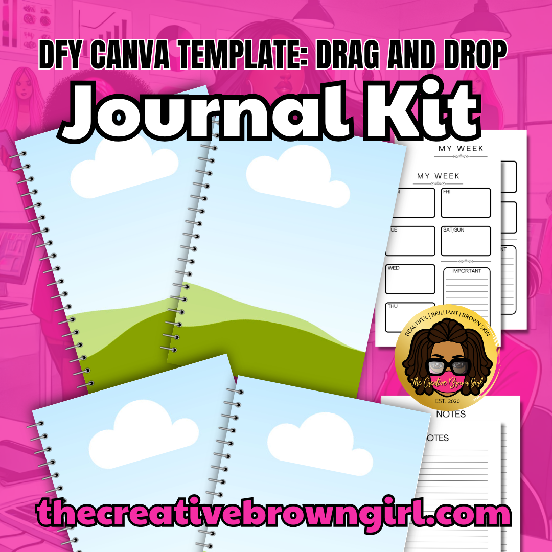 CANVA TEMPLATE | DFY MINI JOURNAL KIT | DRAG AND DROP DIGITAL PRODUCT