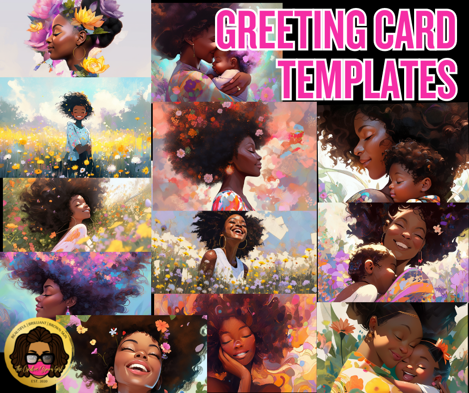 DIGITAL PRINTABLE GREETING CARDS CANVA TEMPLATE