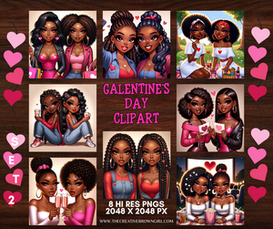 GALENTINE'S DAY CLIPART | SET 2  | HIGH QUALITY PNGs