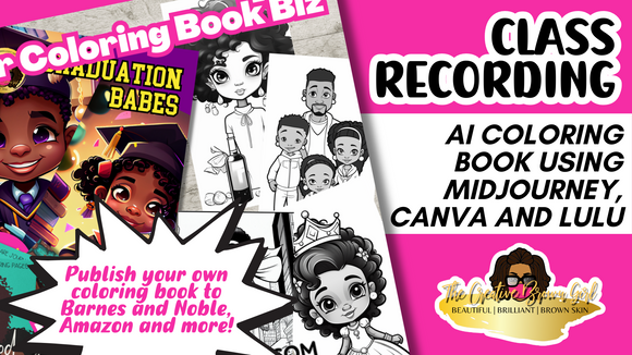 RECORDING | AI Coloring Book Class w/ Midjourney, Lulu and Canva