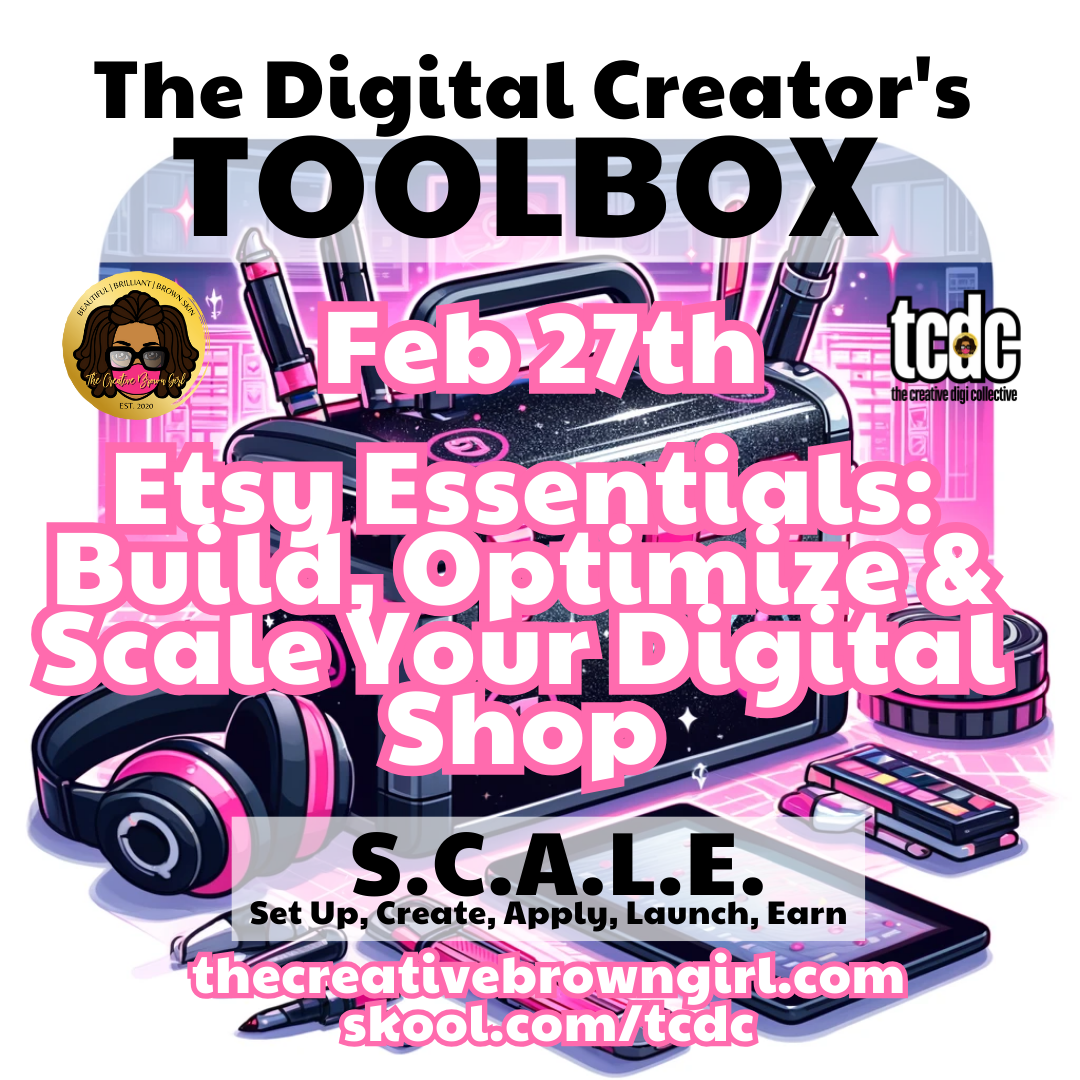 The Digital Creator's Toolbox: SCALE –  w/ Midjourney, Canva, ChatGPT and Etsy