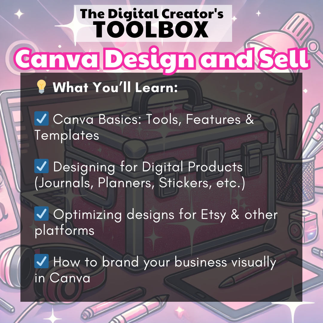 The Digital Creator's Toolbox: SCALE –  w/ Midjourney, Canva, ChatGPT and Etsy