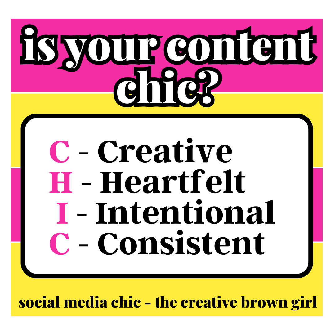 social media chic: CTAs, Content and Community | content academy | EXCLUSIVE RATE