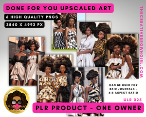 PLR (Private Label Rights) Done For You UPSCALED ART | ULR-025