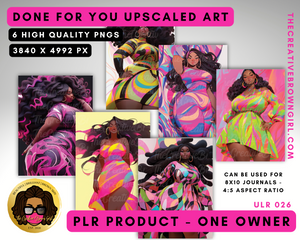 PLR (Private Label Rights) Done For You UPSCALED ART | ULR-026