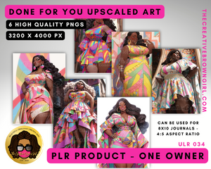 PLR (Private Label Rights) Done For You UPSCALED ART | ULR-034