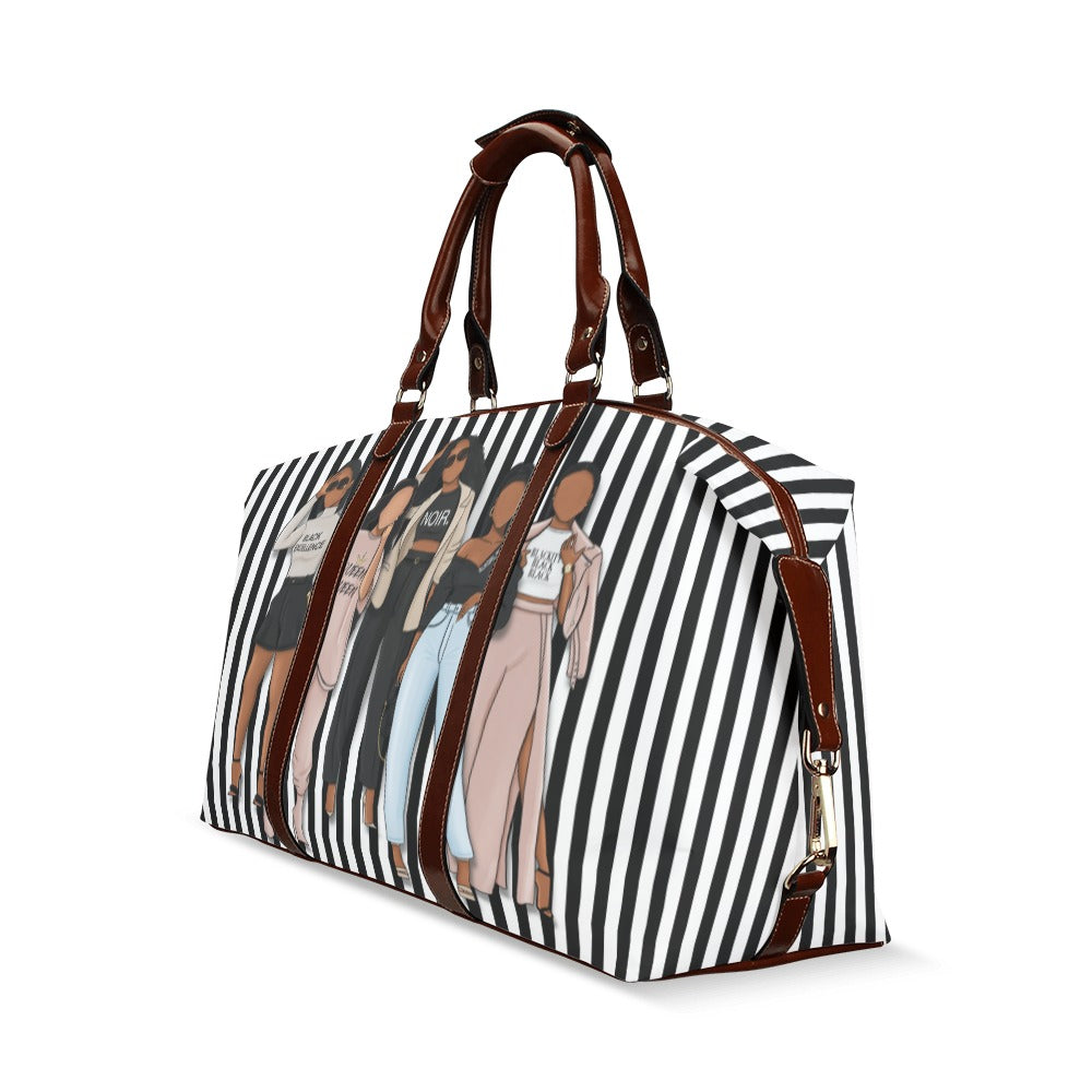 BOSSED UP STRIPES Large Classic Travel Duffle