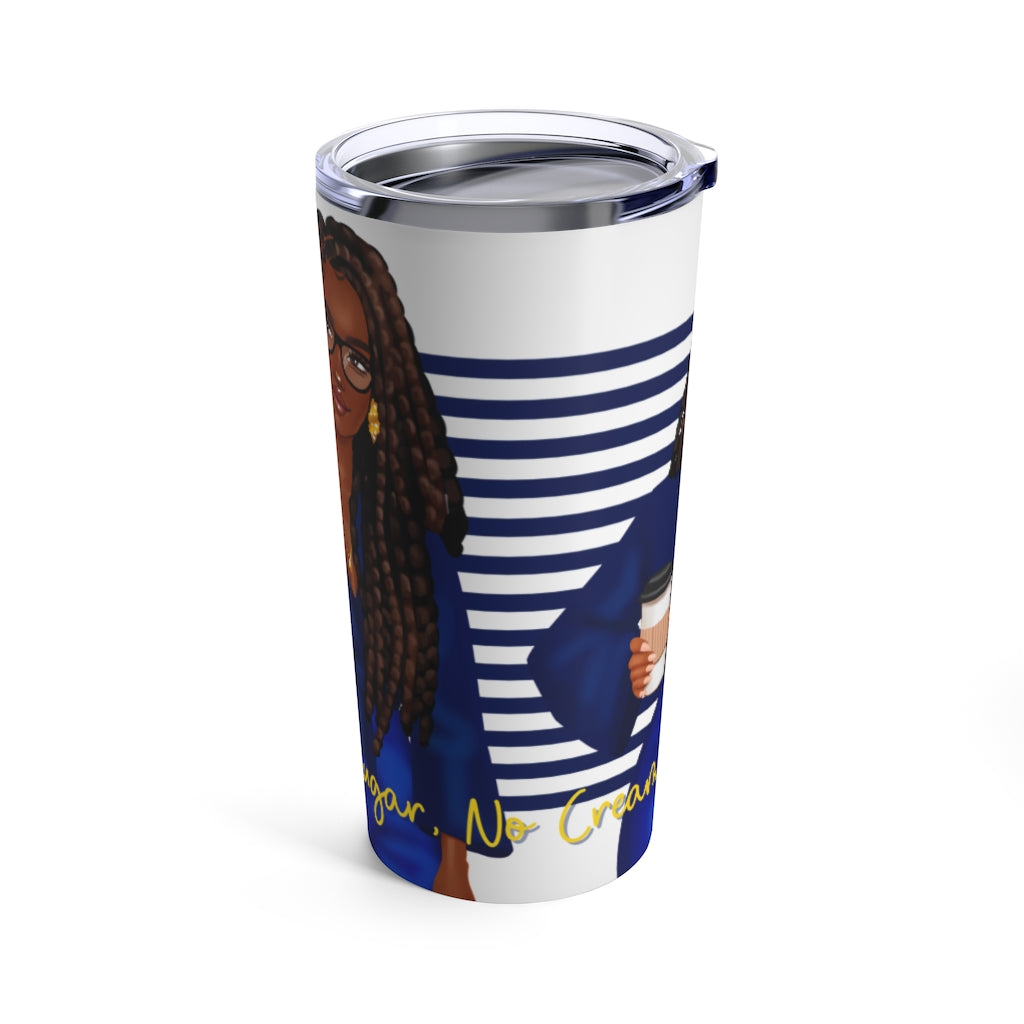 Black Coffee Blue Tumbler (dark)