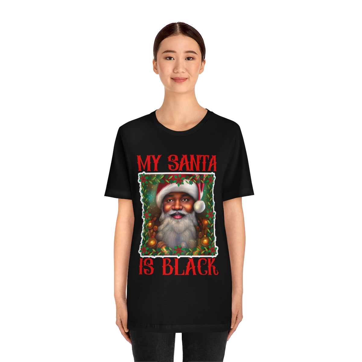 MY SANTA IS BLACK Unisex Jersey Short Sleeve Tee