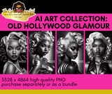 AI ART COLLECTION: OLD HOLLYWOOD GLAMOUR