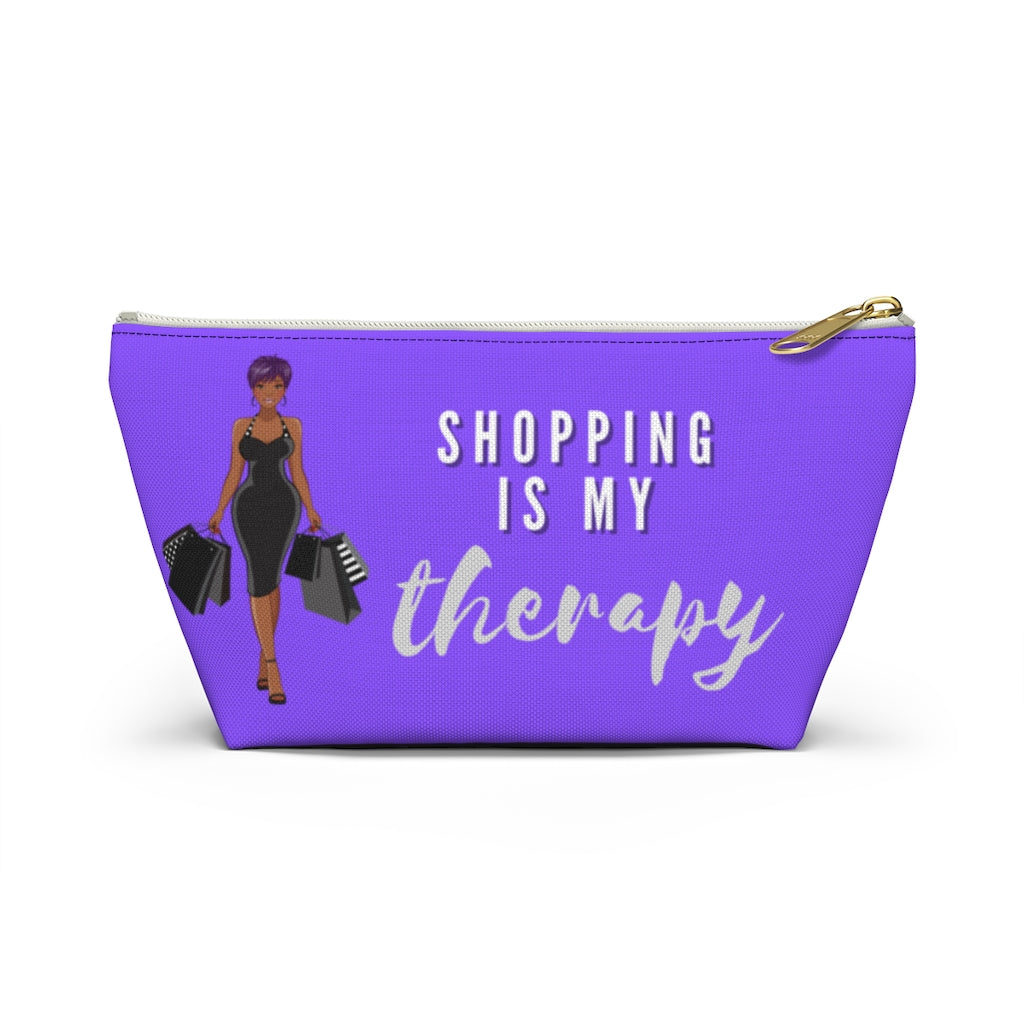 Shopping is My Therapy Accessory Pouch