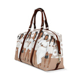 GLAM WHITE FLORAL Large Classic Travel Duffle