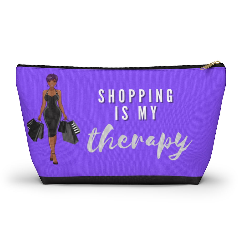 Shopping is My Therapy Accessory Pouch