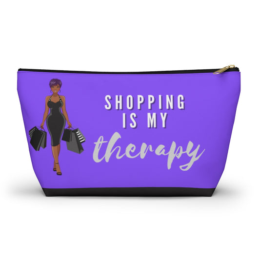 Shopping is My Therapy Accessory Pouch