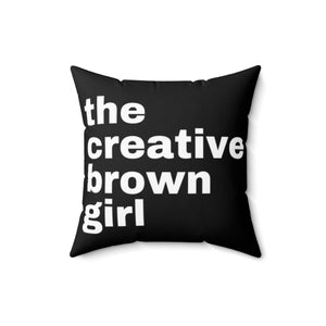 the creative brown girl Pillow