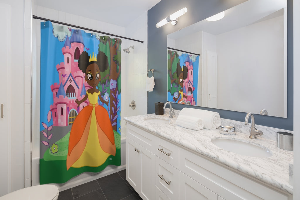 THE CHOCOLATE PRINCESS Shower Curtain - COCOA