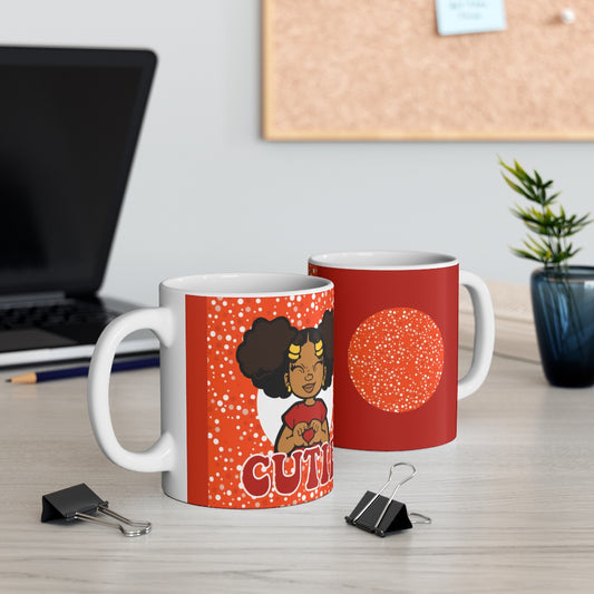 CUTIE KIDS MUG RED