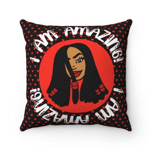 AMAZING GIRL Pillow (red/black)