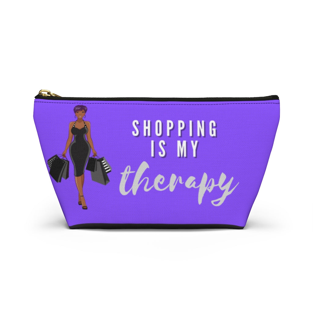 Shopping is My Therapy Accessory Pouch