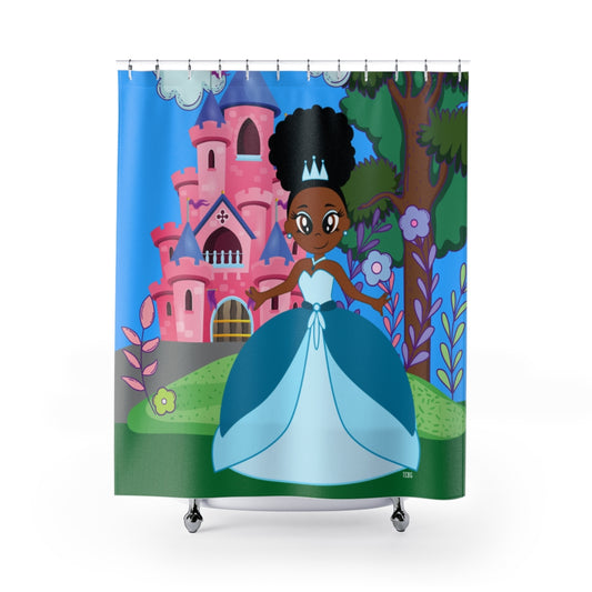 THE CHOCOLATE PRINCESS Shower Curtain - CINNAMON