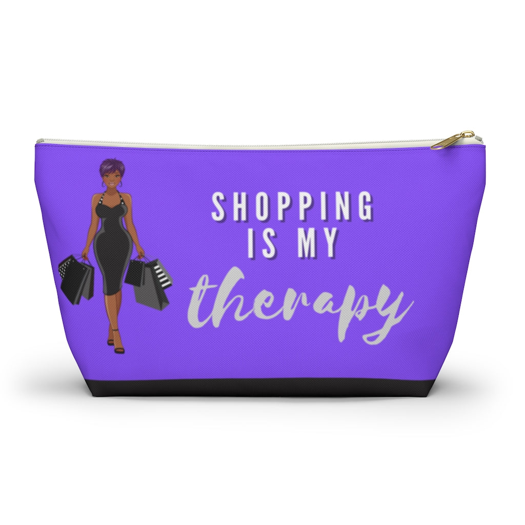 Shopping is My Therapy Accessory Pouch