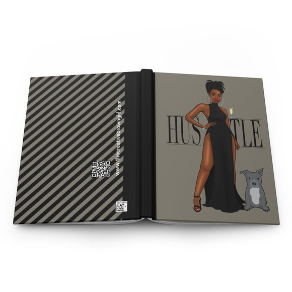 HUSTLE Hardcover Matte Journal (pit)