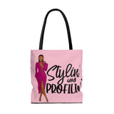 Stylin and Profilin Canvas Tote - pink