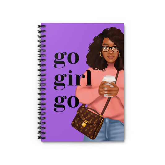 GO GIRL GO Spiral Notebook