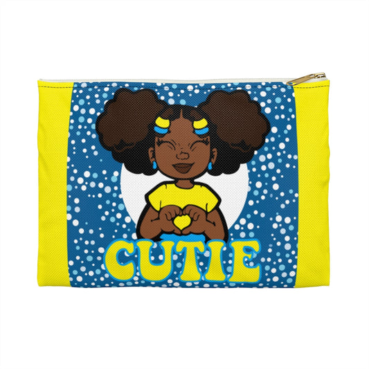 CUTIE KIDS Accessory Pouch YELLOW/BLUE