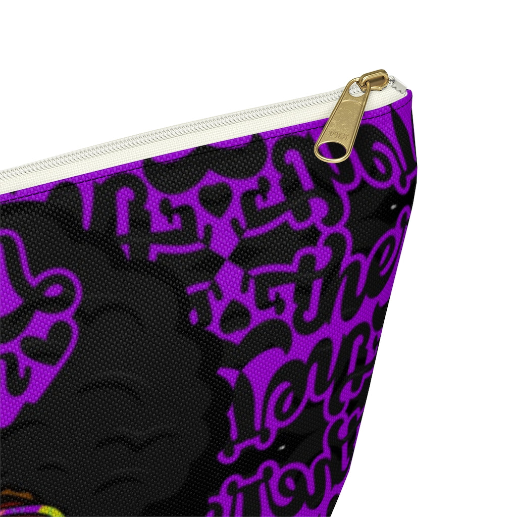 MOTHER HUSTLER Accessory Pouch w T-bottom (PURPLE)