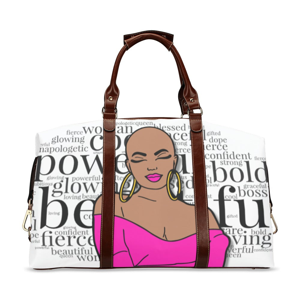 My Bald Is Beautiful Affirmations | LARGE CLASSIC TRAVEL DUFFLE