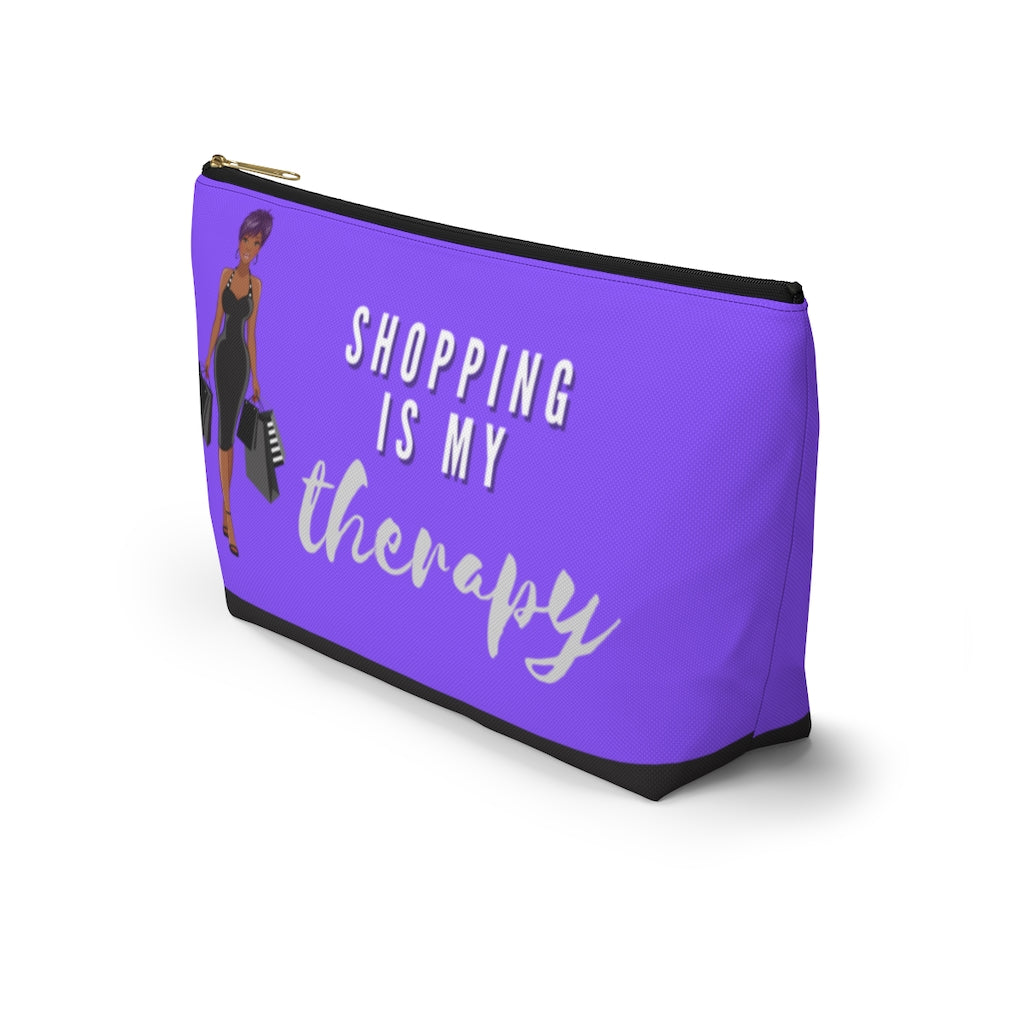 Shopping is My Therapy Accessory Pouch