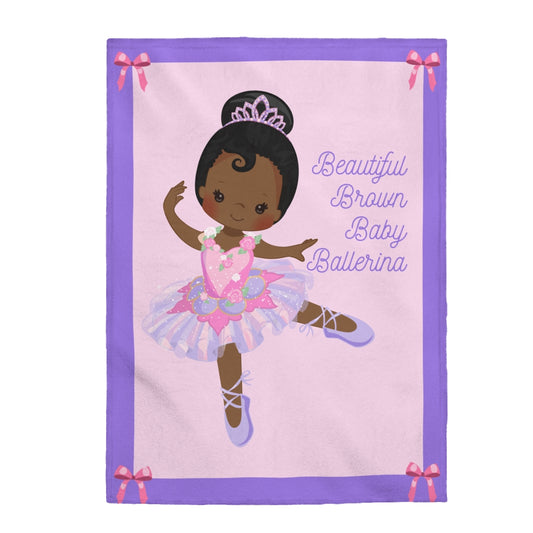 BROWN BALLERINA Plush Blanket