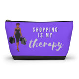 Shopping is My Therapy Accessory Pouch