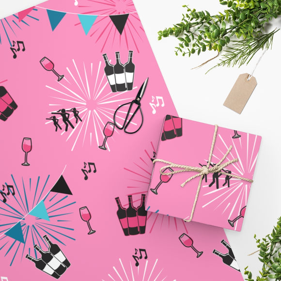 Girls Night Party Wrapping Paper