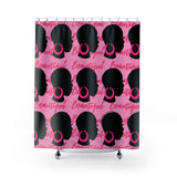 BEAUTIFUL SILHOUETTE PINK Shower Curtain