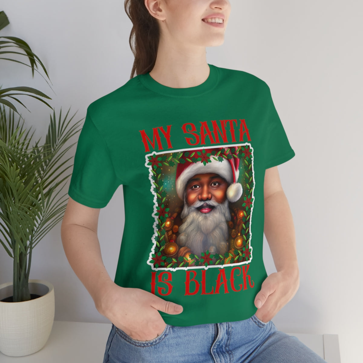 MY SANTA IS BLACK Unisex Jersey Short Sleeve Tee