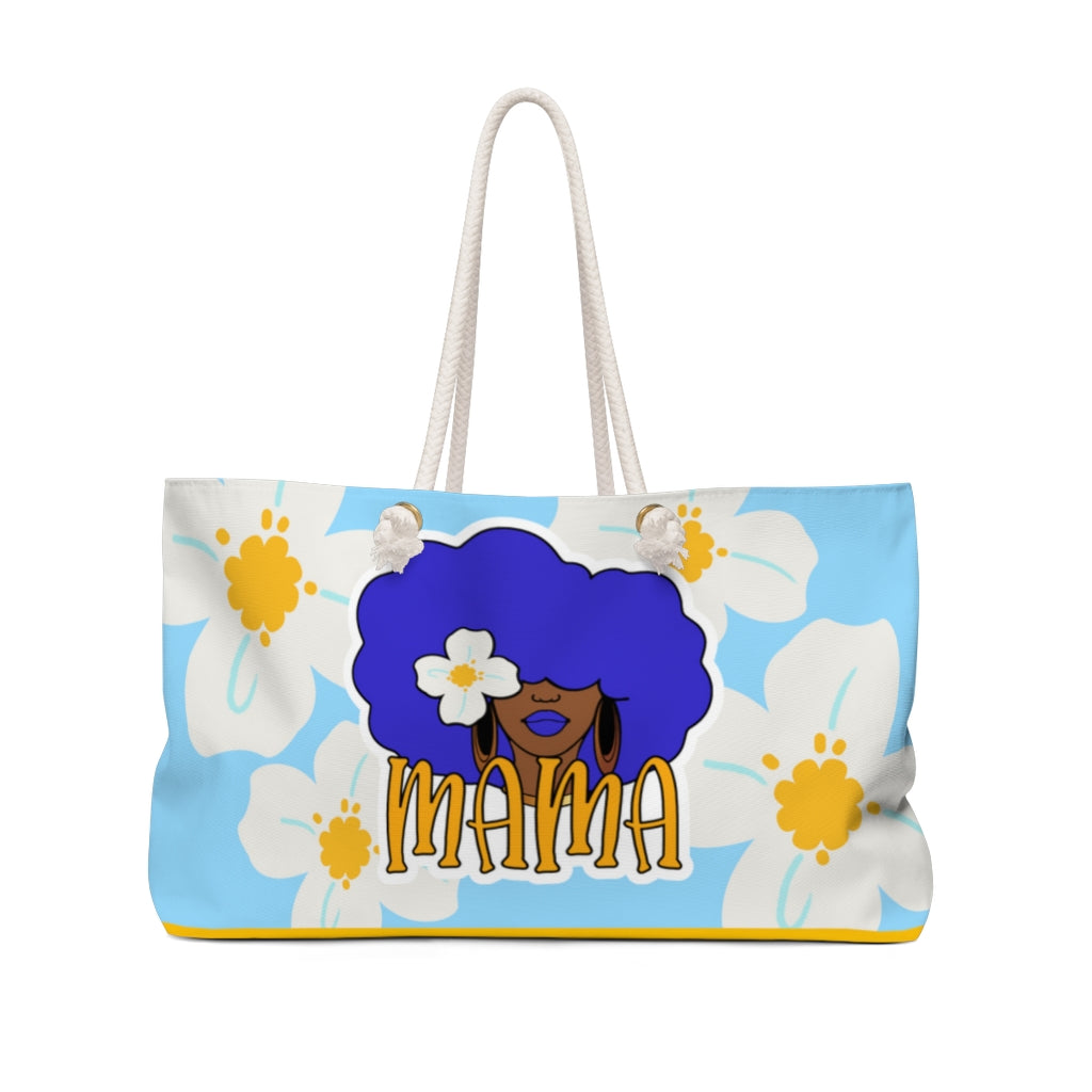 Blue Blooms Mama Weekender