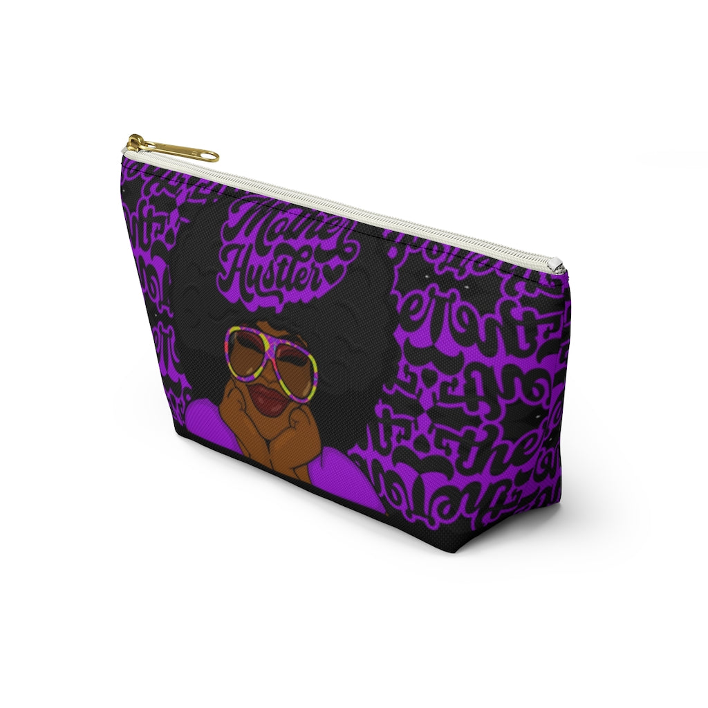 MOTHER HUSTLER Accessory Pouch w T-bottom (PURPLE)