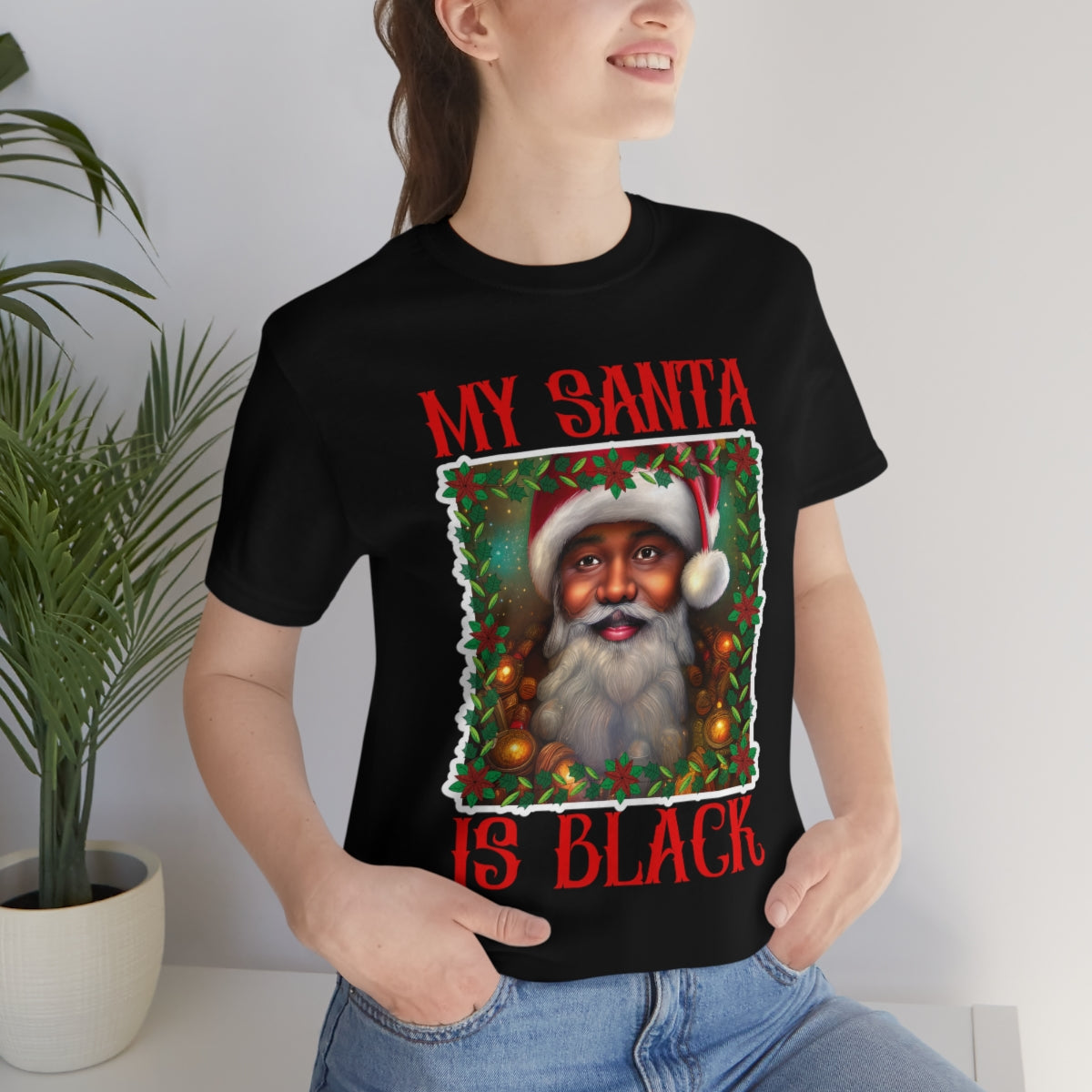 MY SANTA IS BLACK Unisex Jersey Short Sleeve Tee