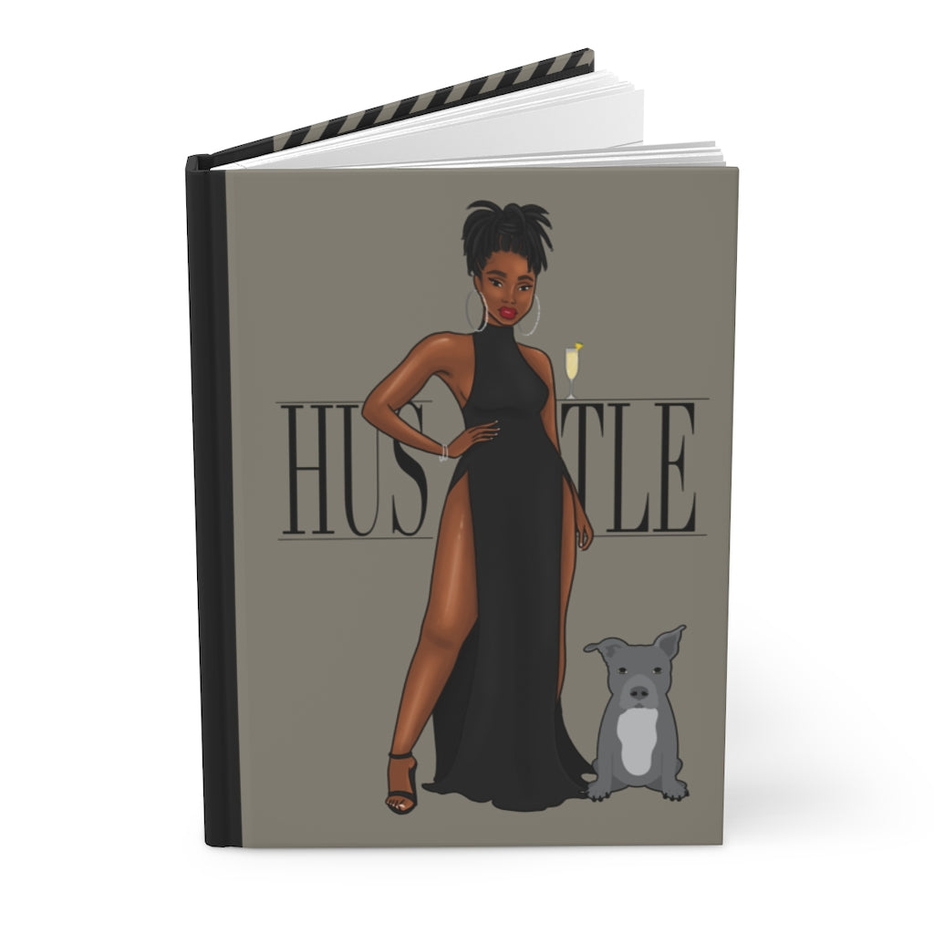 HUSTLE Hardcover Matte Journal (pit)