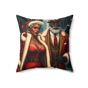 CLAUSES DATE NIGHT Pillow 02: LARGE DECORATIVE 18x18 or 20x20