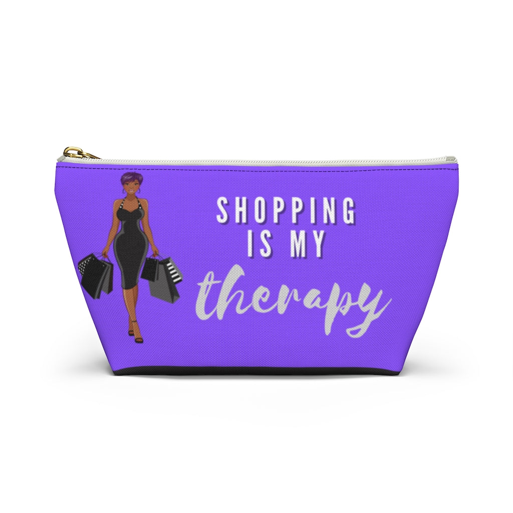 Shopping is My Therapy Accessory Pouch