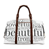 My Bald Is Beautiful Affirmations | LARGE CLASSIC TRAVEL DUFFLE