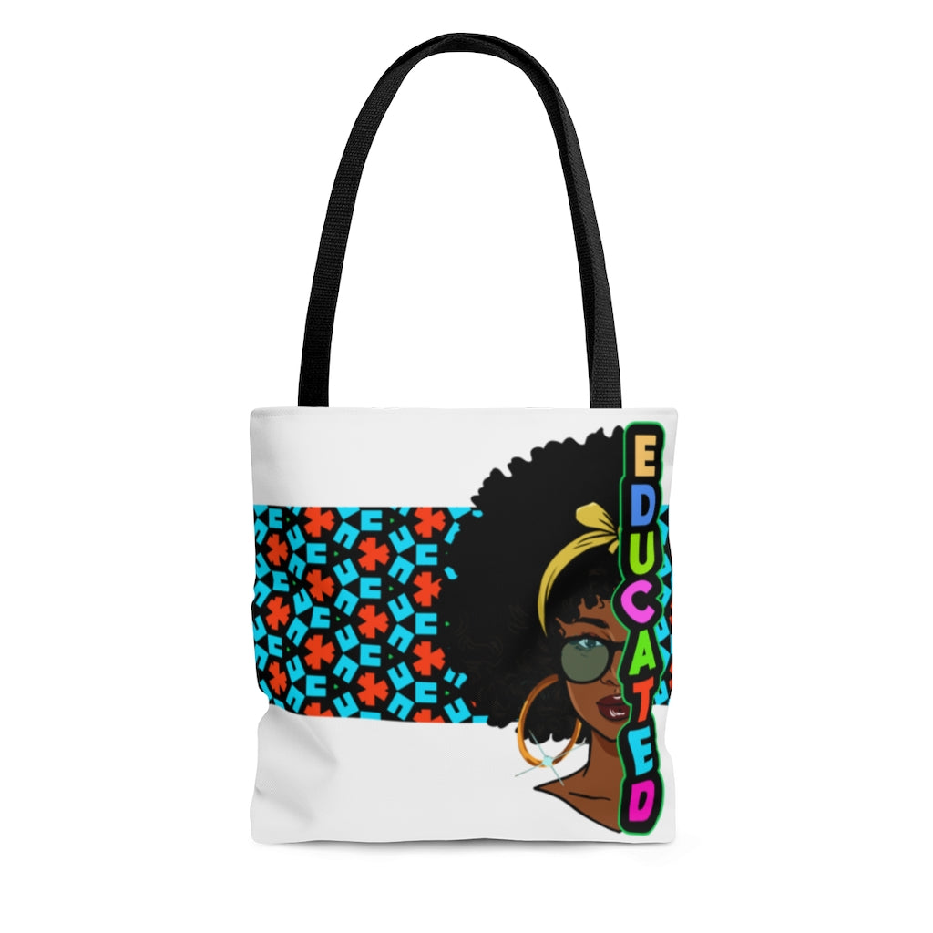 EDUCATED HALF Tote Bag