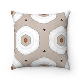 GLAM WHITE FLORAL Square Pillow
